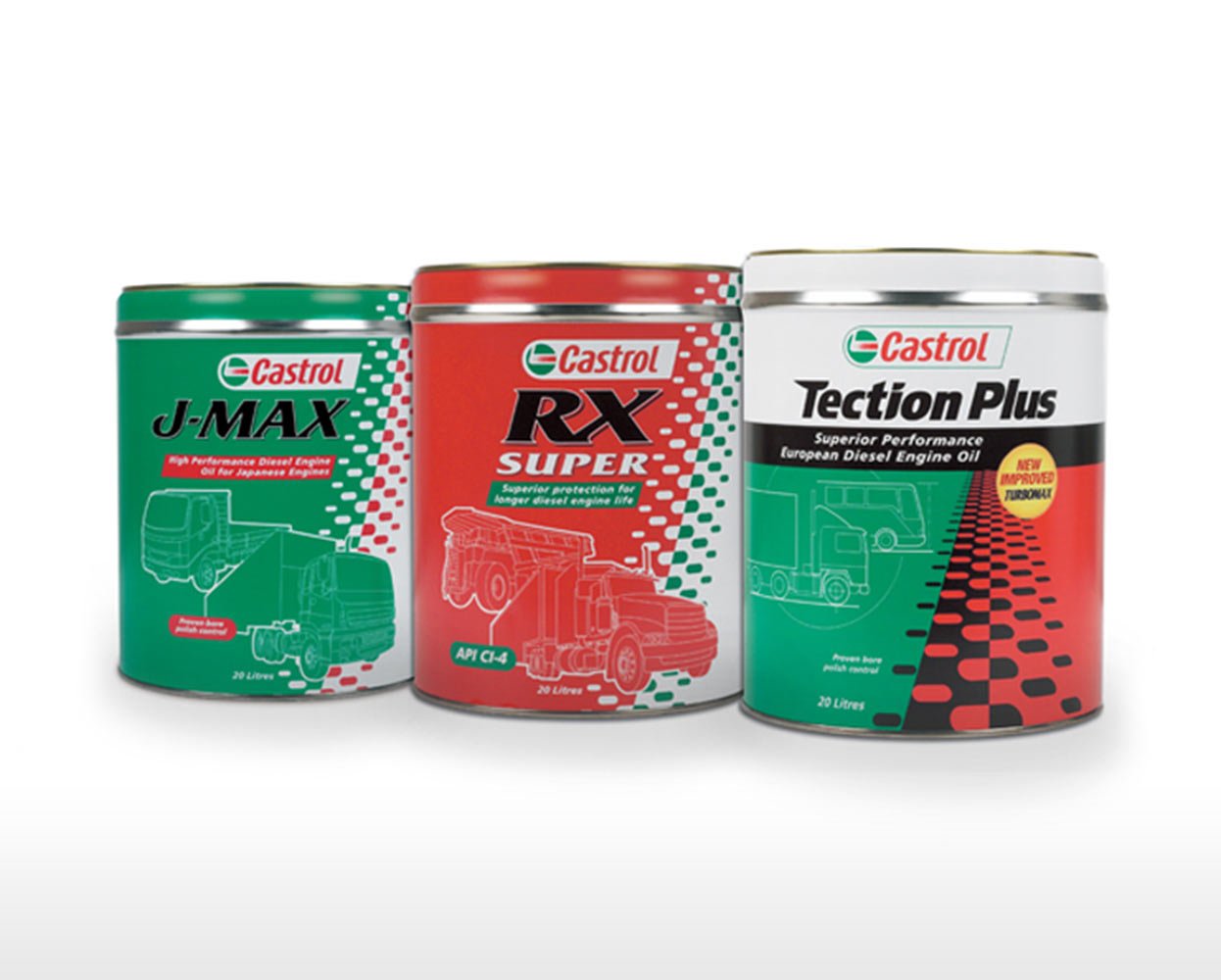 Castrol Diesel Engine Oil Packaging drums